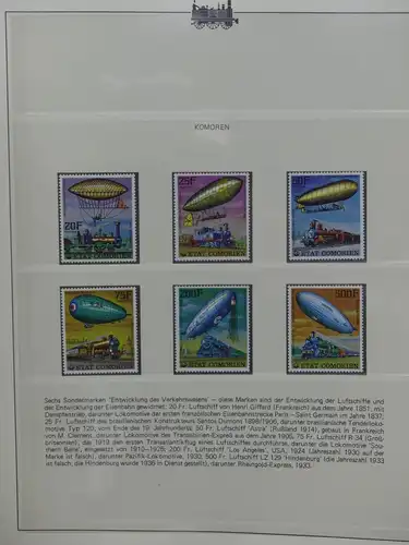 Motiv Eisenbahn-Briefmarken Sammlung im Sieger Vordruckalbum #LX217