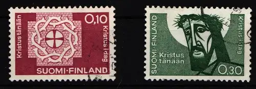 Finnland 573-574 gestempelt Dornenkrone und Christuskopf #IQ815