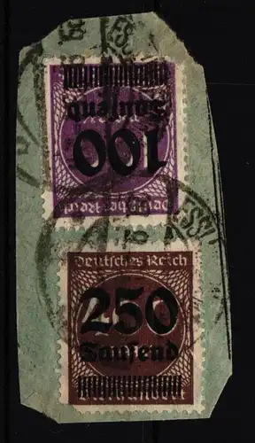 Deutsches Reich 289 b, 294 gestempelt geprüft Infla Berlin #IT148