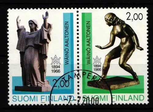 Finnland 1242-1243 gestempelt Paar 100. Geburtstag von Wäinö Aaltonen #IQ939