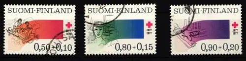 Finnland 799-801 gestempelt 100 Jahre Finnisches Rotes Kreuz #IQ837