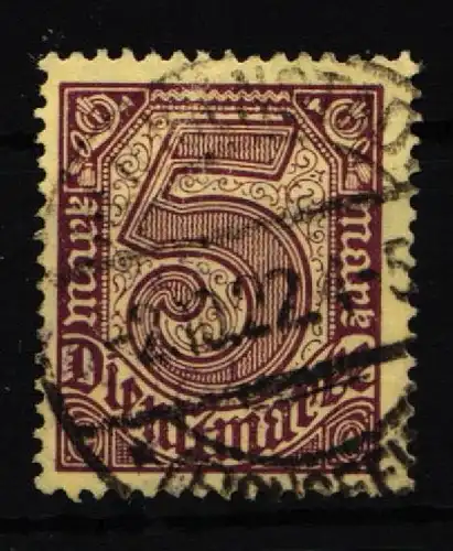 Deutsches Reich Dienst 33 b gestempelt geprüft Infla Berlin #IT196