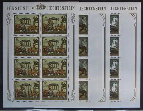 Liechtenstein 717-719 postfrisch als Kleinbogen #IQ144