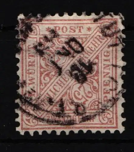 Württemberg Dienstmarken 205 b gestempelt geprüft Winkler BPP #IT478