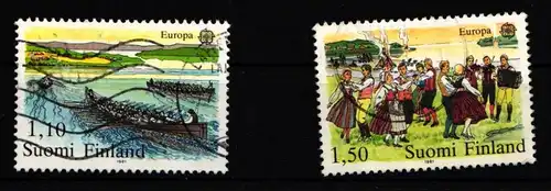 Finnland 881-882 gestempelt Kultur Folklore #IQ850