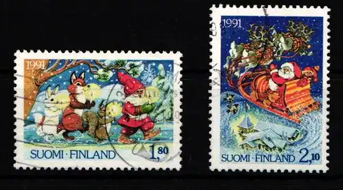 Finnland 1159-1160 gestempelt Weihnachten #IQ910