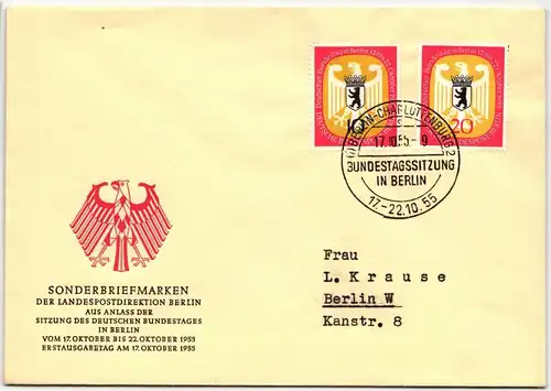 Berlin 129-130 als Ersttagsbrief #IS490