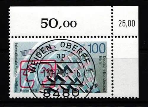 Berlin 847 gestempelt als Eckrand mit KBWZ #HZ474