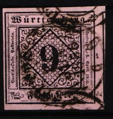 Württemberg 4 b gestempelt #IS130