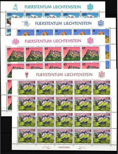 Liechtenstein 993-996 postfrisch Kleinbogensatz #IH959