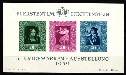 Liechtenstein Block 5 postfrisch #HZ416