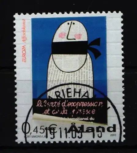 Aland 223 gestempelt Plakatkunst #IR127