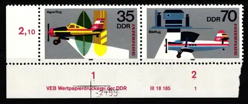 DDR W Zd 447 DV postfrisch 4er Streifen #IV586