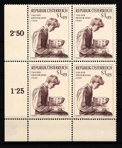 Österreich 1023 postfrisch Viererblock #IH862