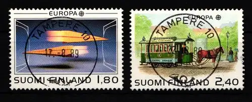 Finnland 1051-1052 gestempelt Transport- und Kommunikationsmittel #IQ883