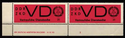 DDR KBF 3 DV postfrisch #IV616