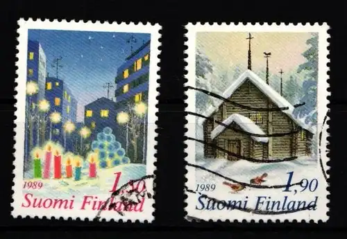 Finnland 1096-1097 gestempelt Weihnachten #IQ893