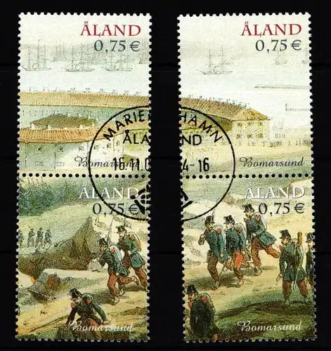 Aland 236-239 gestempelt 150. Jahre Zerstörung Festung Bomarsund #IR217