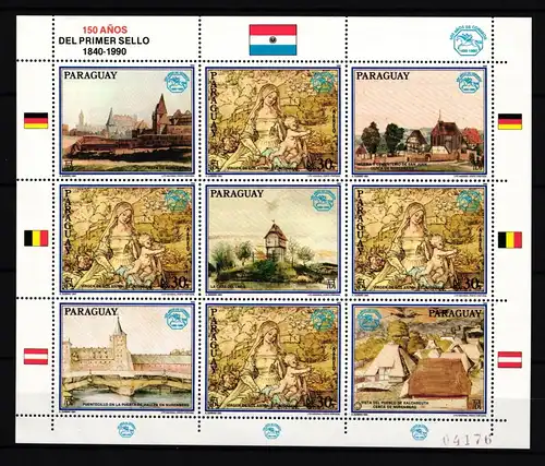 Paraguay 4491 postfrisch Kleinbogen / Albrecht Dürer #IH896