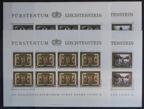 Liechtenstein 706-709 postfrisch als Kleinbogen #IQ143