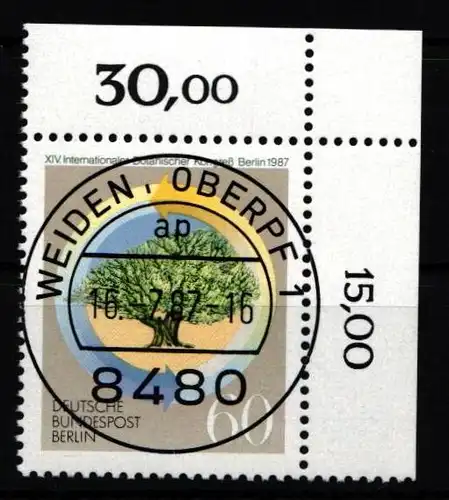 Berlin 786 gestempelt als Eckrand mit KBWZ #HZ471