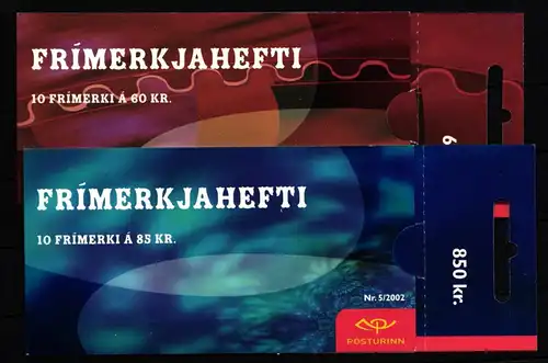 Island 1009-1010 postfrisch 2 Markenheftchen Zirkus #IR042