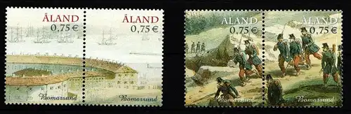 Aland 236-239 postfrisch 150. Jahre Zerstörung Festung Bomarsund #IR181
