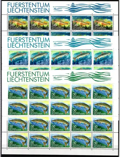Liechtenstein 964-966 postfrisch Kleinbogensatz #IH938