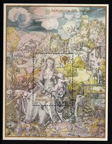 Paraguay Block 357 postfrisch Albrecht Dürer #IH897