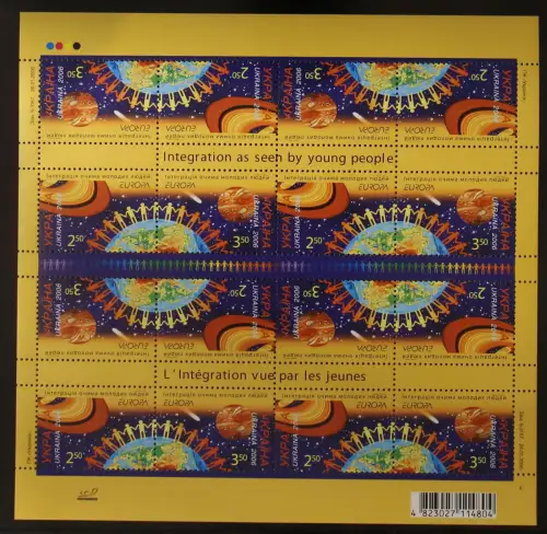 Ukraine 785-786 postfrisch als Kleinbogen #IO818
