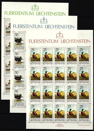 Liechtenstein 997-999 postfrisch Kleinbogensatz #IH963