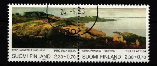 Finnland 1200-1201 gestempelt Paar Gemälde Förderung der Philatelie #IQ921