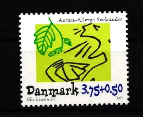 Dänemark 1152 postfrisch Asthma-Allergie-Verband #IR264