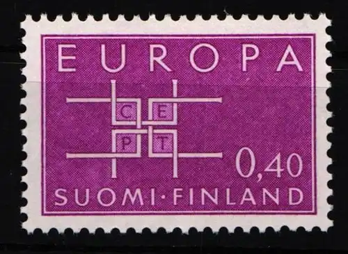 Finnland 576 postfrisch Europa Buchstaben Ornament #IR339