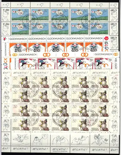 Liechtenstein 1041-1044 gestempelt Kleinbogensatz mit Ersttagsstempel #IH996