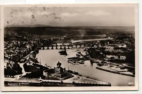 AK Koblenz a. Rhein Stadtansicht 1928 #PN201