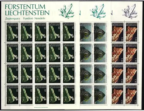 Liechtenstein 981-983 postfrisch Kleinbogensatz #IH946