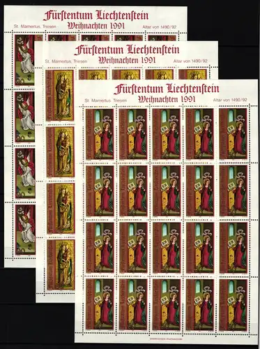 Liechtenstein 1027-1029 postfrisch Kleinbogensatz #IH986
