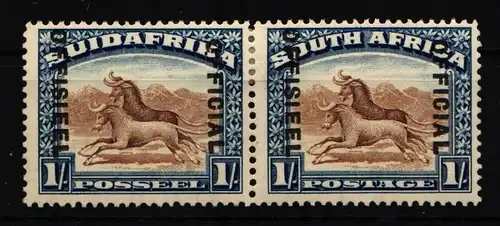 Südafrika Dienstmarken 30-31 mit Falz als waagerechte Paare #IW224