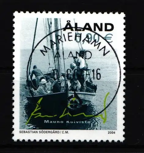 Aland 233 gestempelt Ausflug mit dem Segelboot #IR134