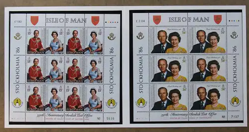 Großbritannien Isle of Man 319-321 postfrisch als Kleinbögen im Folder #IQ141