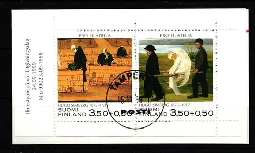Finnland MH 55 gestempelt Tag der Briefmarke #IQ997