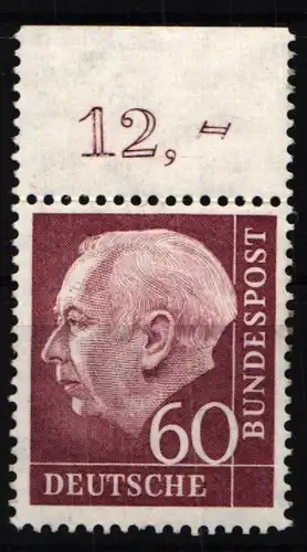 BRD 190 postfrisch vom Oberrand #IU411