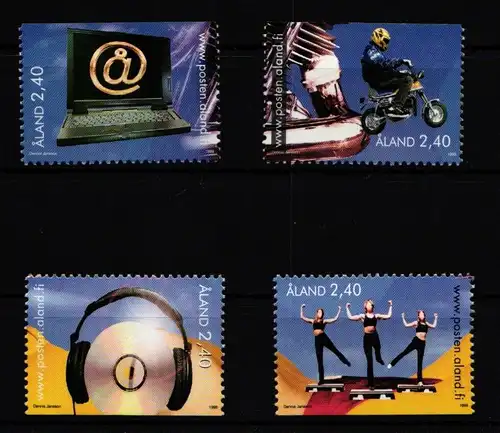 Aland 136-139 postfrisch Jugendaktivitäten #IR167