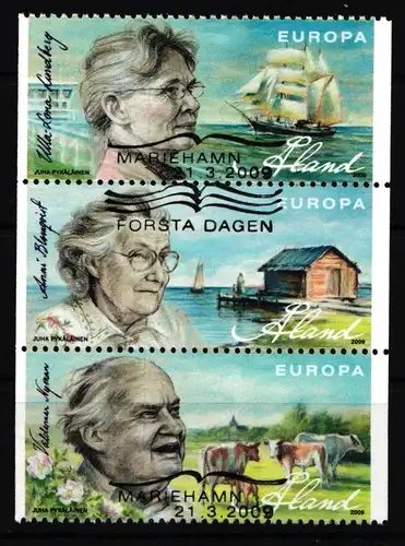 Aland 306-308 gestempelt Kultur Schriftsteller #IR145