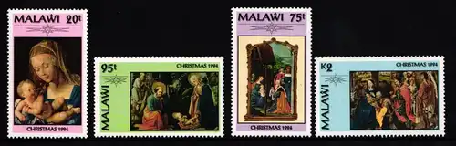 Malawi 645-648 postfrisch Weihnachten #II546