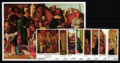 Ghana 2089-2096 und Block 263 postfrisch Weihnachten #II562