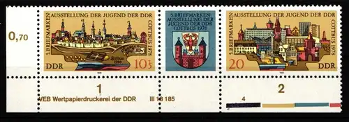 DDR W Zd 371 DV postfrisch Viererblock #IV576