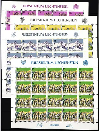 Liechtenstein 1000-1003 postfrisch Kleinbogensatz #IH962