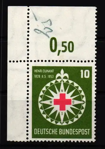 Bund 164 postfrisch als Eckrand oben links #IG748